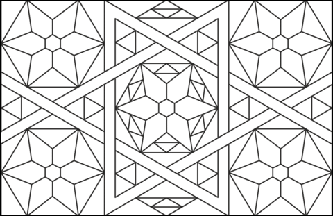 Mosaic coloring pages free coloring pages