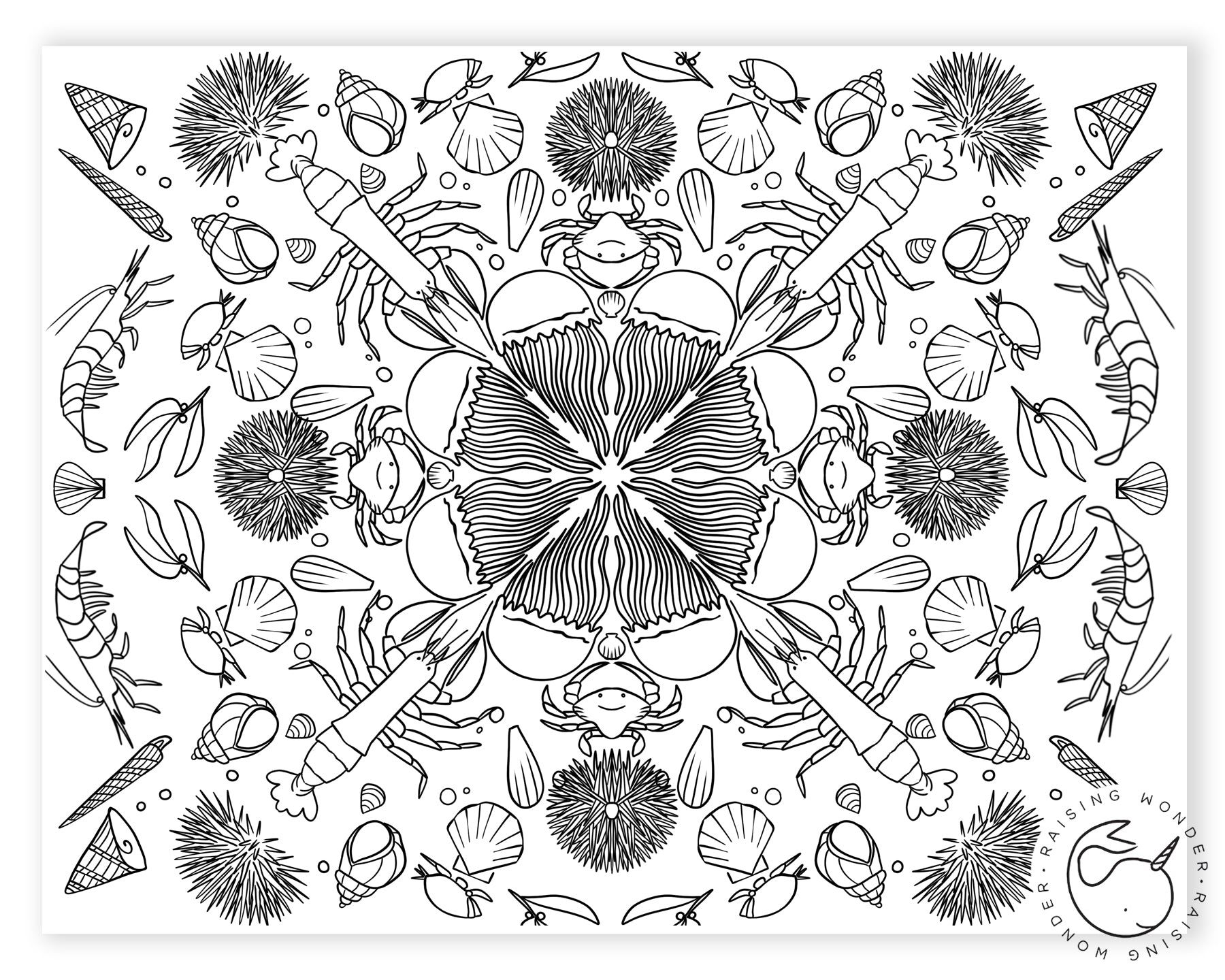 Single coloring page