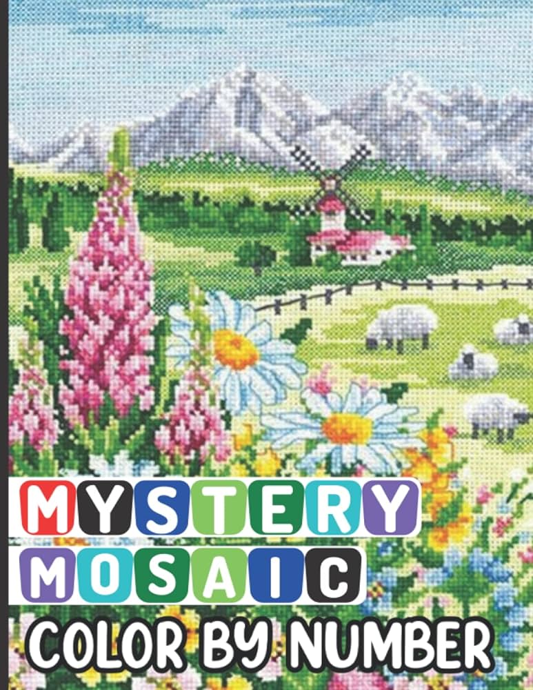 Mystery mosaics color by number color quest extreme challenges to plete pixel art for adults kids funny coloring pages books sm books