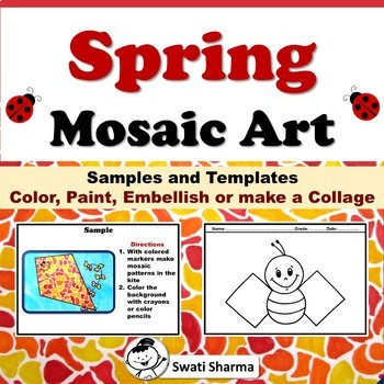 Garden sprg mosaic art activities colorg pages sprg art sub plan mosaic art projects mosaic art art sub plans