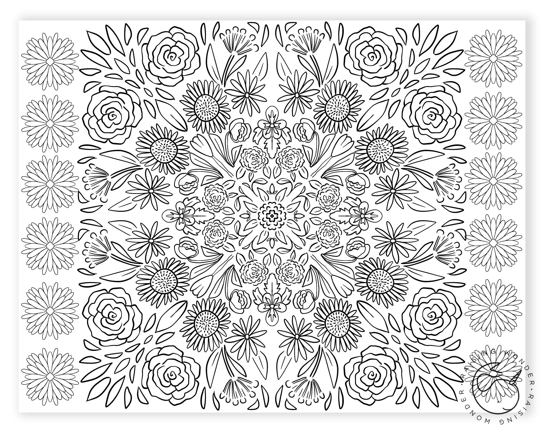 Single coloring page