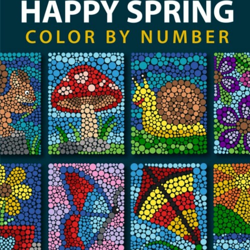Stream read ð mystery circles happy spring color by number coloring book for kids teens and adults fo by denisedesirae listen online for free on