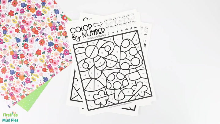 Spring coloring by number