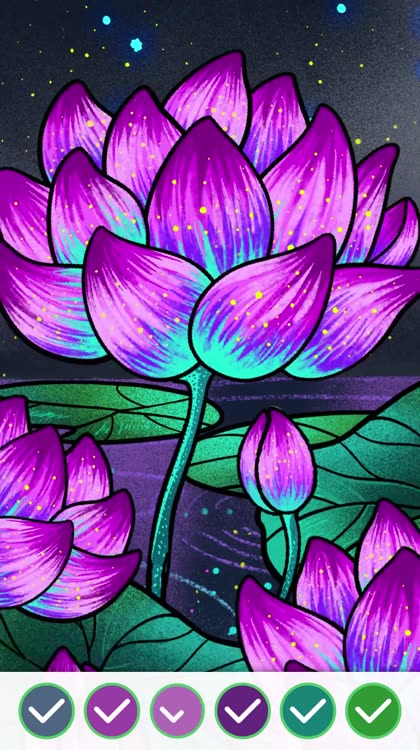 Paint by number coloring game by kidultlovin