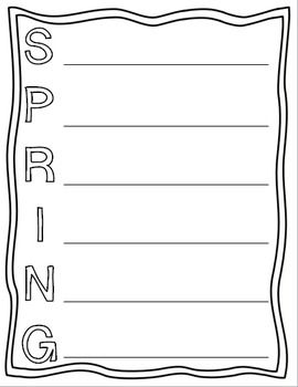 Spring acrostic poem template free acrostic poem spring acrostic poem acrostic poem template