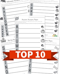 Spring acrostic poem worksheet all kids network