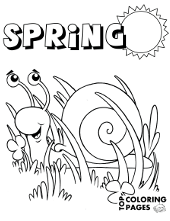 Spring coloring pages pictures