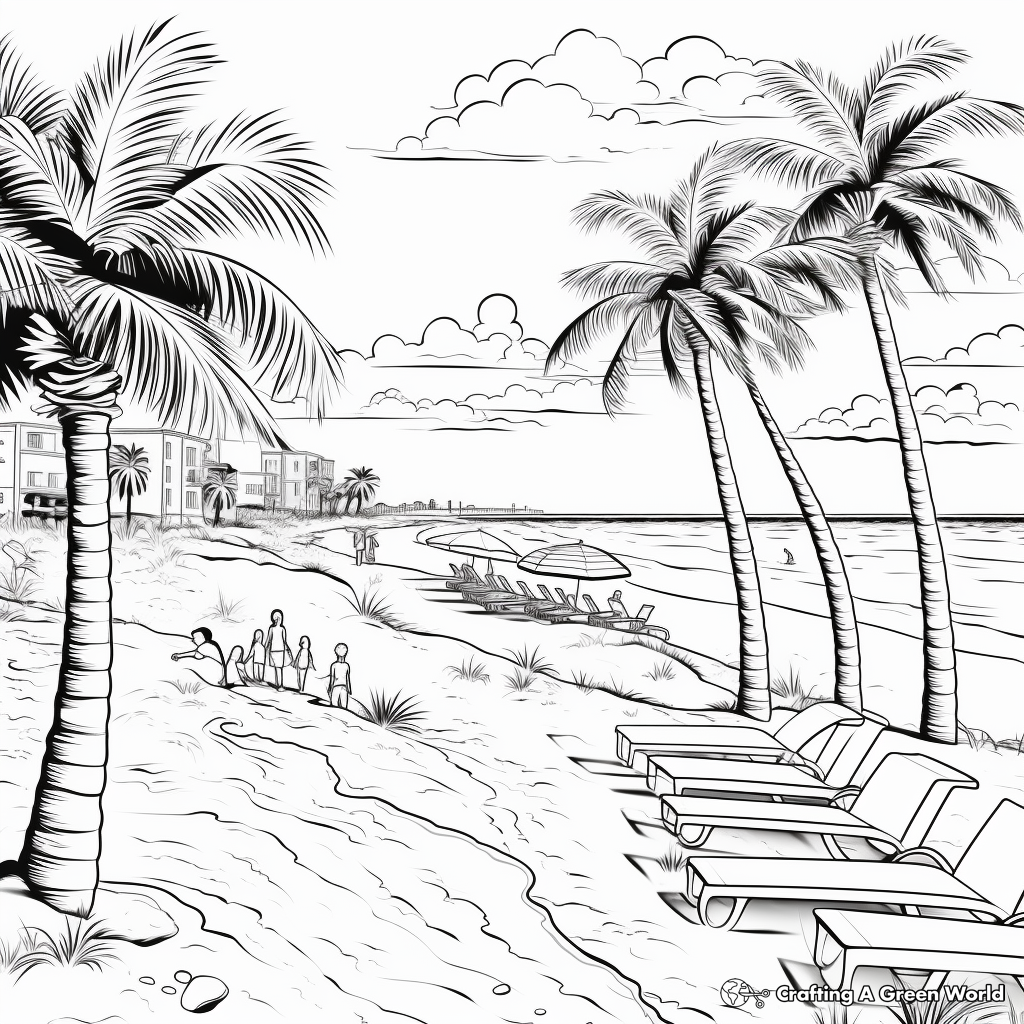 Spring break coloring pages