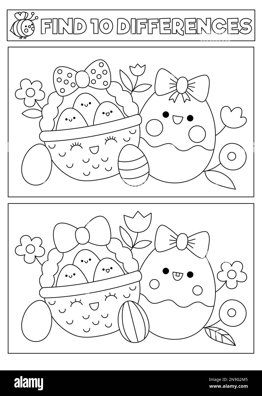 Spot the difference puzzle spring hi