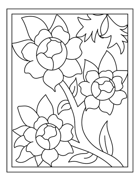 Spring printable coloring pages