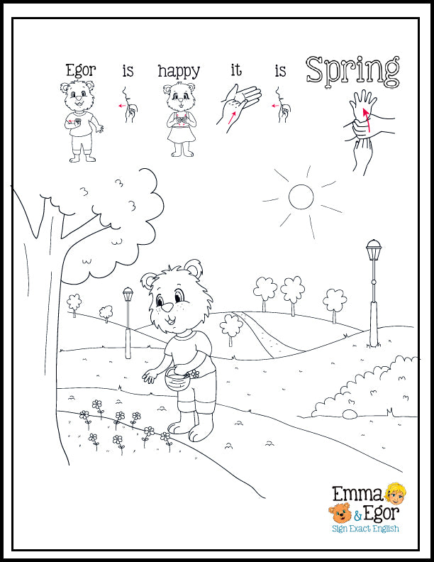Emma and egorhow to sign spring months coloring fun â emma egor