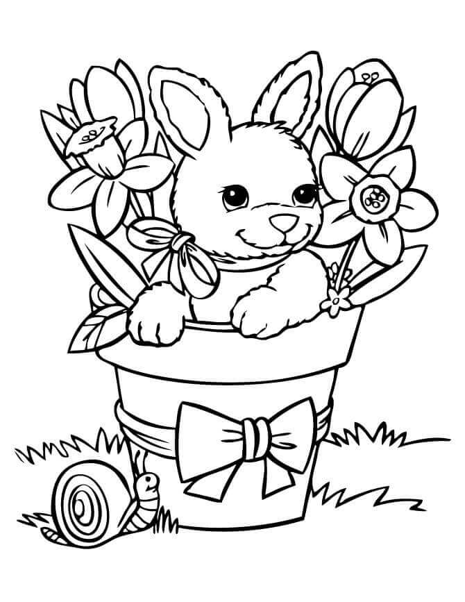 Spring coloring pages