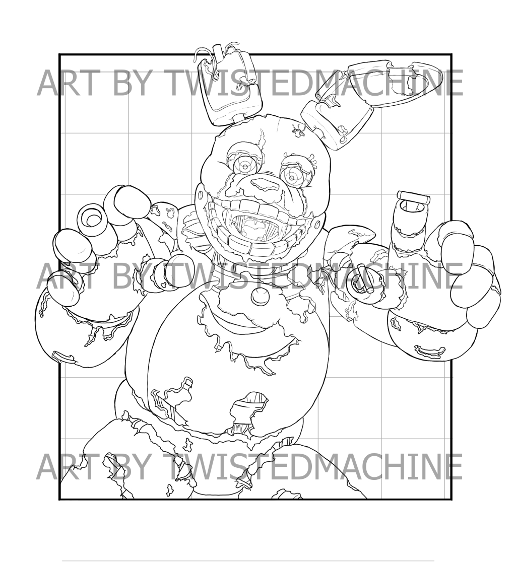 Springtrap design wip by twistedmachine
