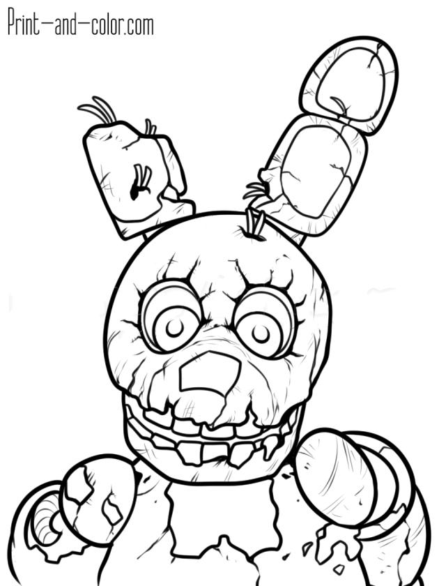 Get this fnaf coloring pages for kids yc