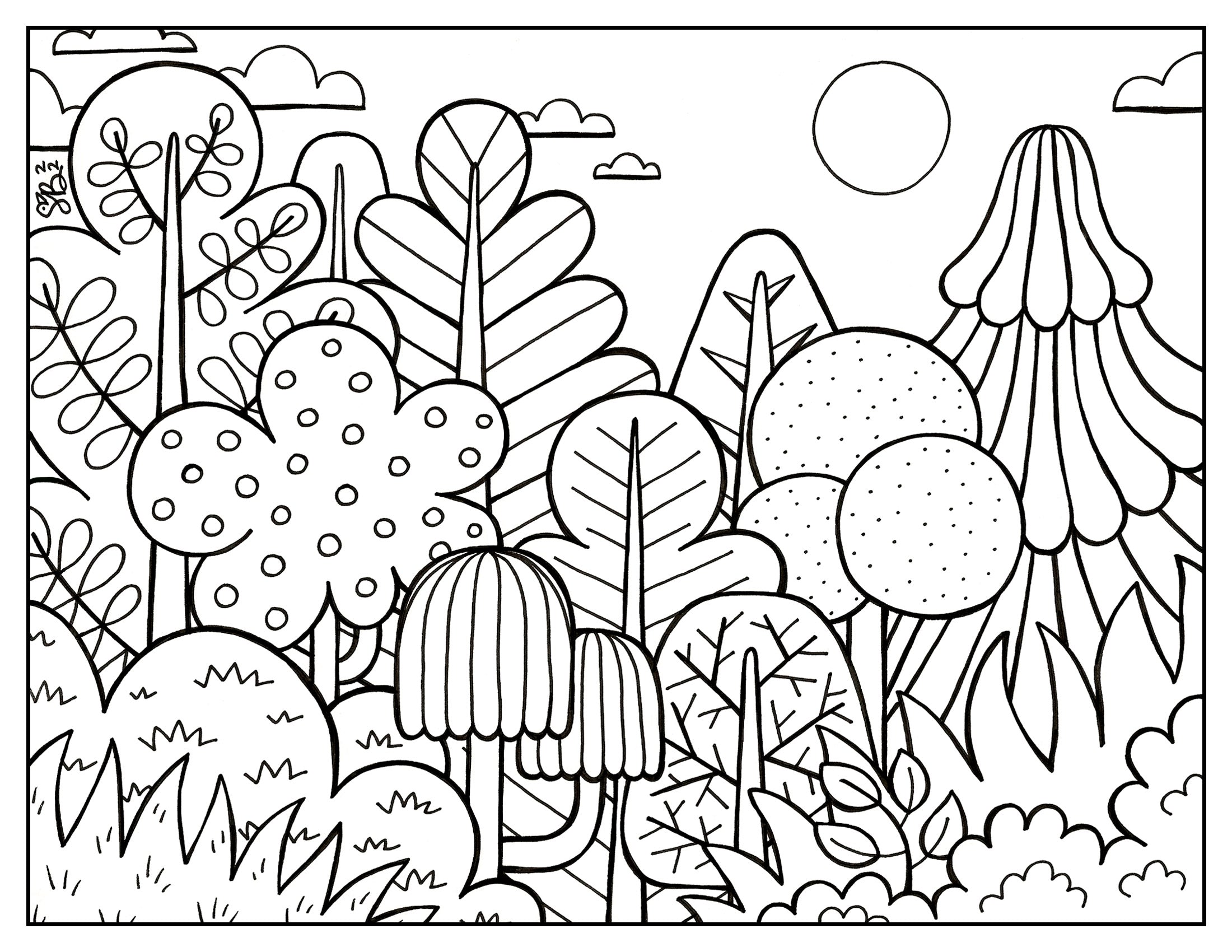 Forest spring palette