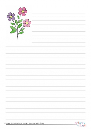Spring writing paper