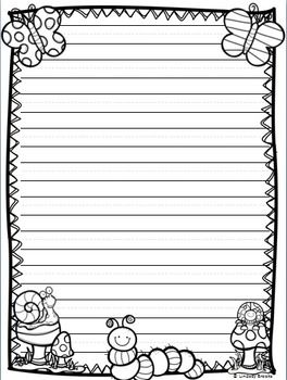 Spring writing paper spring writing paper writing paper writing paper template