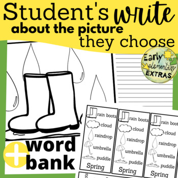 Spring writing coloring pages activity coloring creative writing april