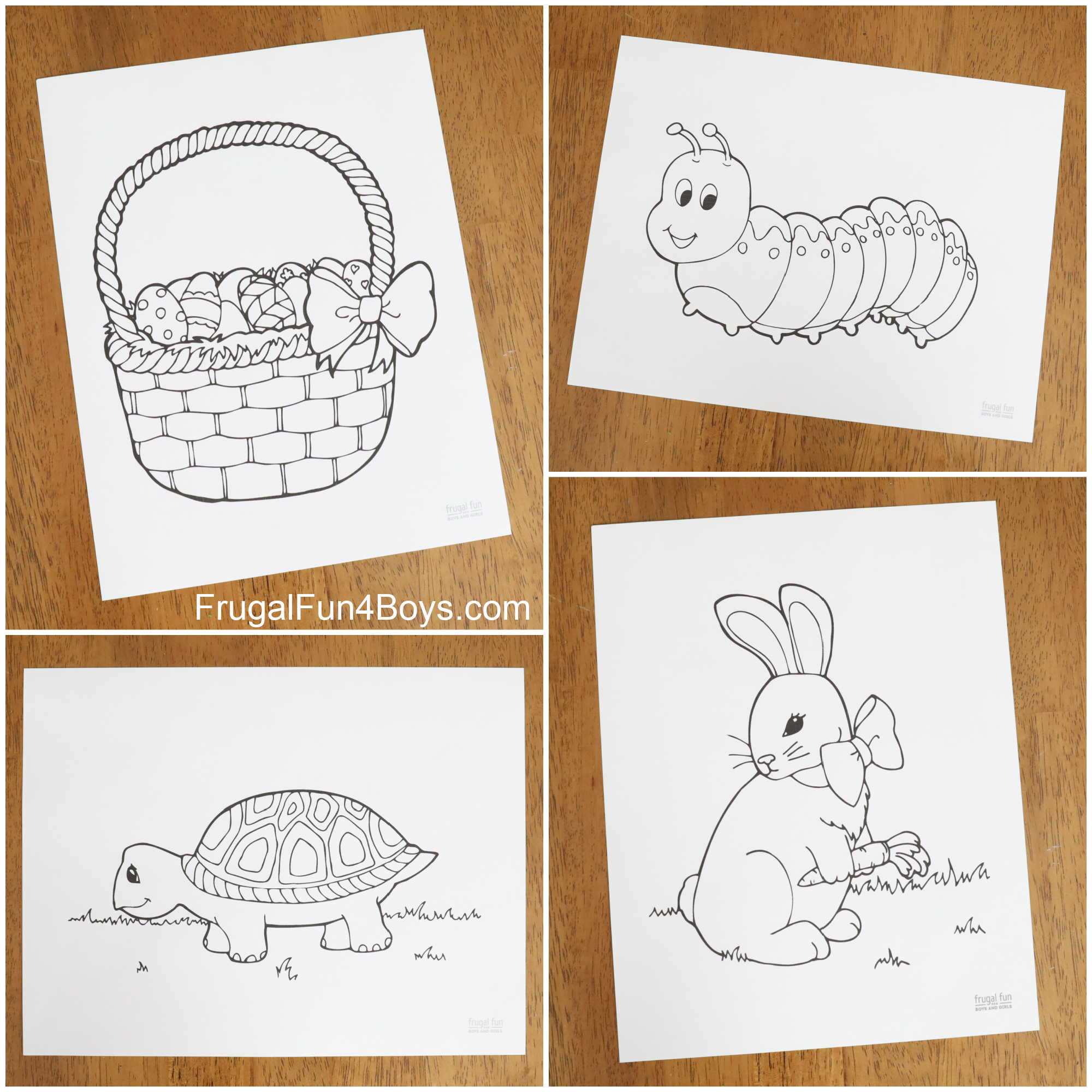 Spring coloring pages