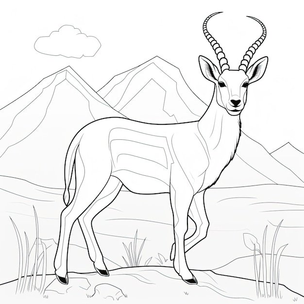 Springbok coloring pages printable for free download