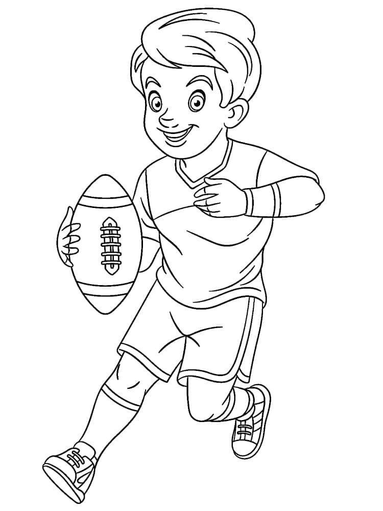 Rugby coloring pages