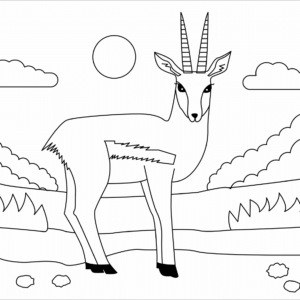 Springbok coloring pages printable for free download