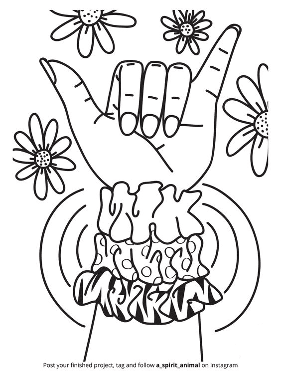 Aesthetic drawing coloring pages printable for free download