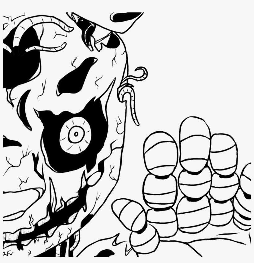 Fnaf springtrap coloring page