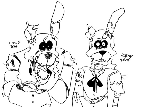 Do you have a design for scraptrapspringtrap â we are william afton stans first and humans second