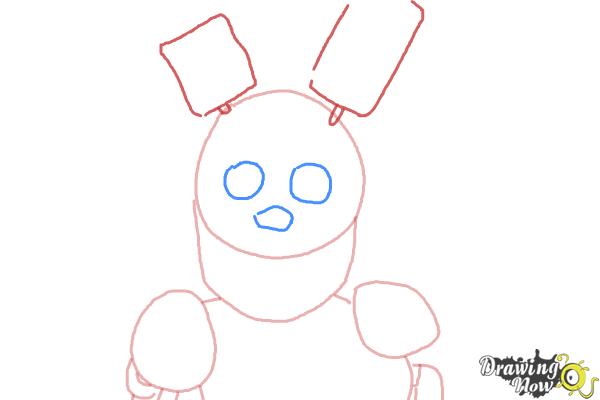 How to draw springtrap from five nights at freddys