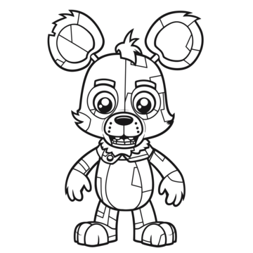 Five nights at freddys coloring pages outline sketch drawing vector wing drawing night drawing ring drawing png and vector with transparent background for free download
