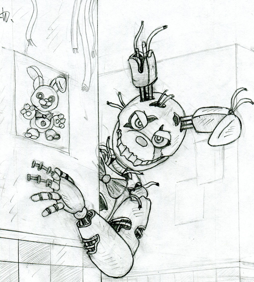 Springtrap sketch by kyubi