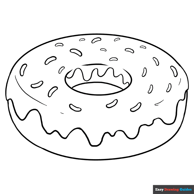 Free printable food coloring pages for kids