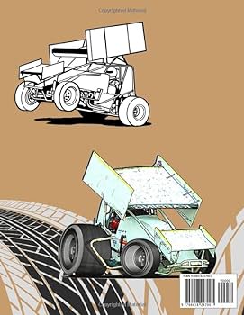 Sprint car coloring book great coloring books with lots of high quality coloring pages for kids and adults brown asher books