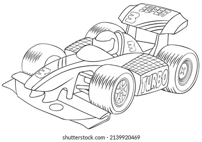 Racing car coloring images stock photos d objects vectors
