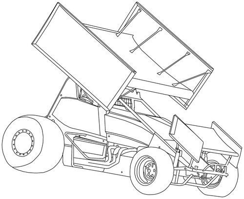 Sprint car coloring pages sprint cars race car coloring pages cars coloring pages