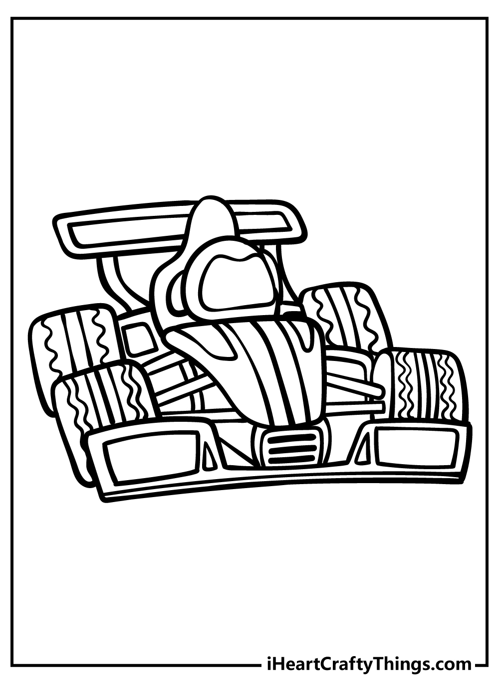 Race car coloring pages free printables