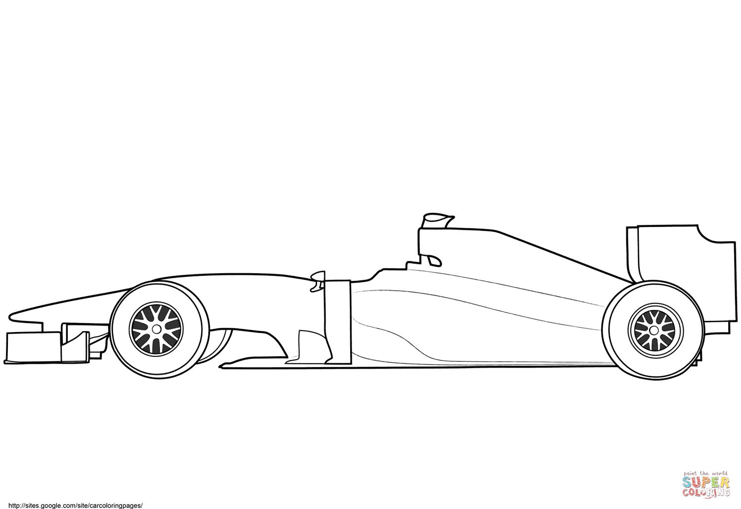 The marvellous blank formula race car coloring page free printable throughout blank race car templateâ race car coloring pages cars coloring pages race cars