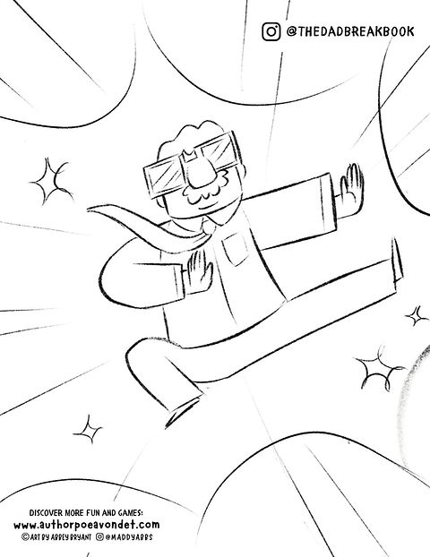 Spy dad coloring page author poe avondet