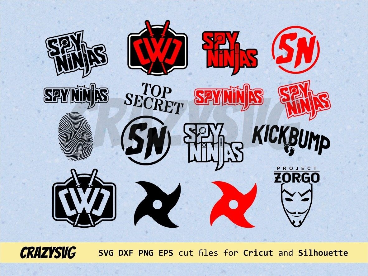 Spy ninjas svg bundle vectorency spy svg ninja logo