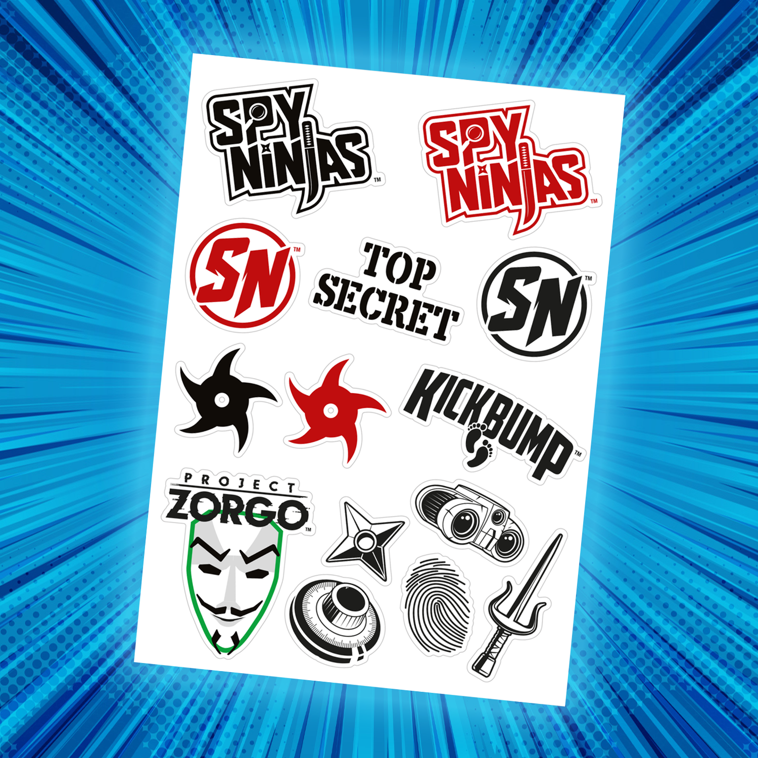 Spy ninjas temporary tattoos spy ninjas store