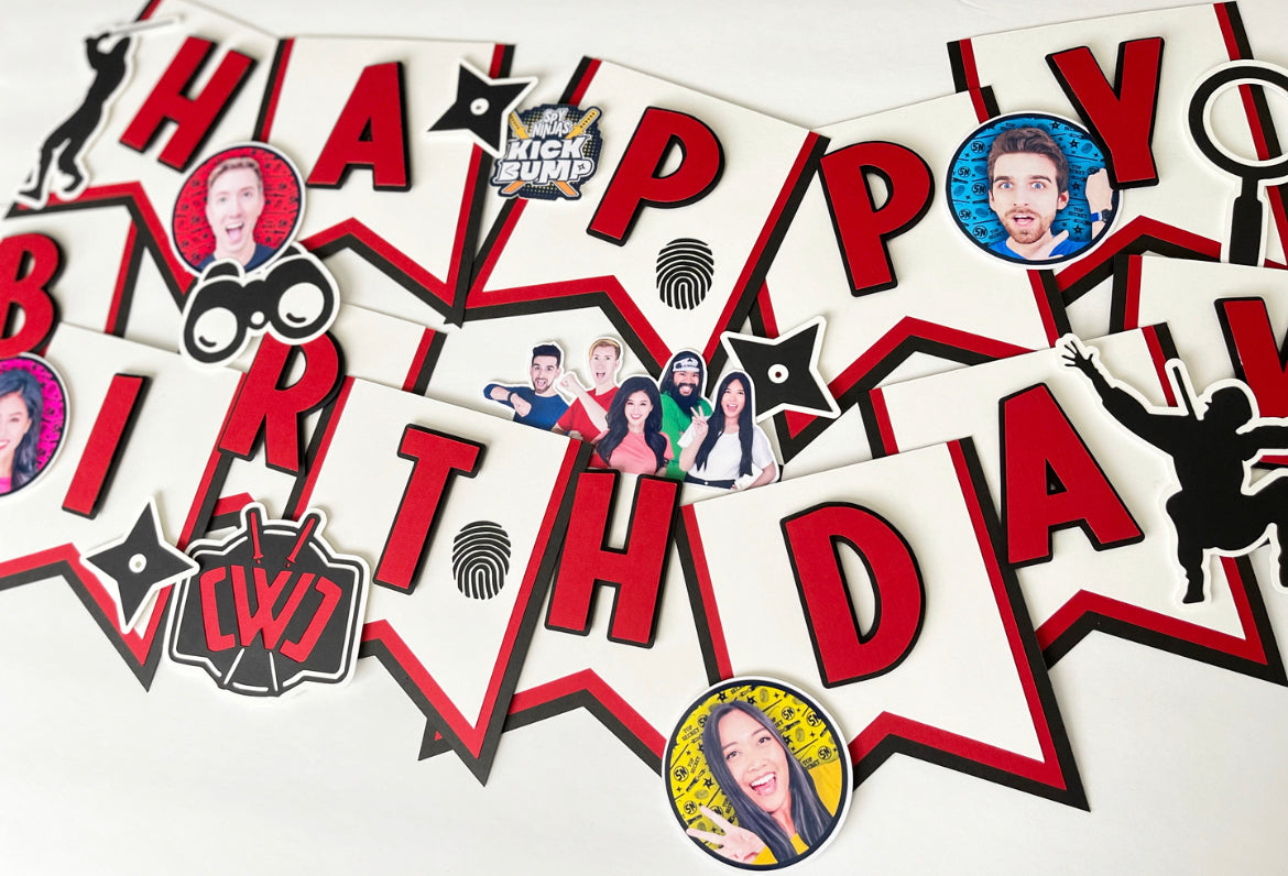Spy ninjas themed party decorations â daedae events
