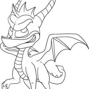 Spyro coloring pages printable for free download