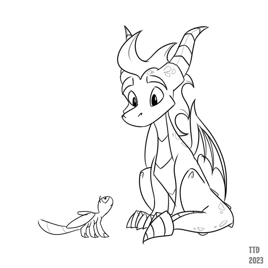 Spyro and sparx by travisthedragon on