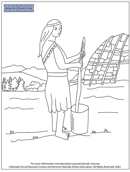 Coloring sheets â abenaki arts education center