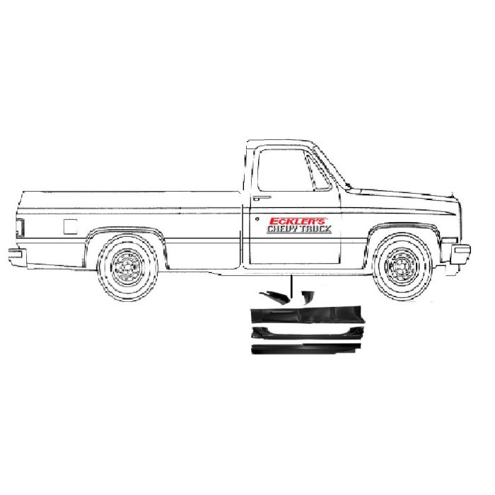 Ecklers chevy truck rocker panel repair kit left