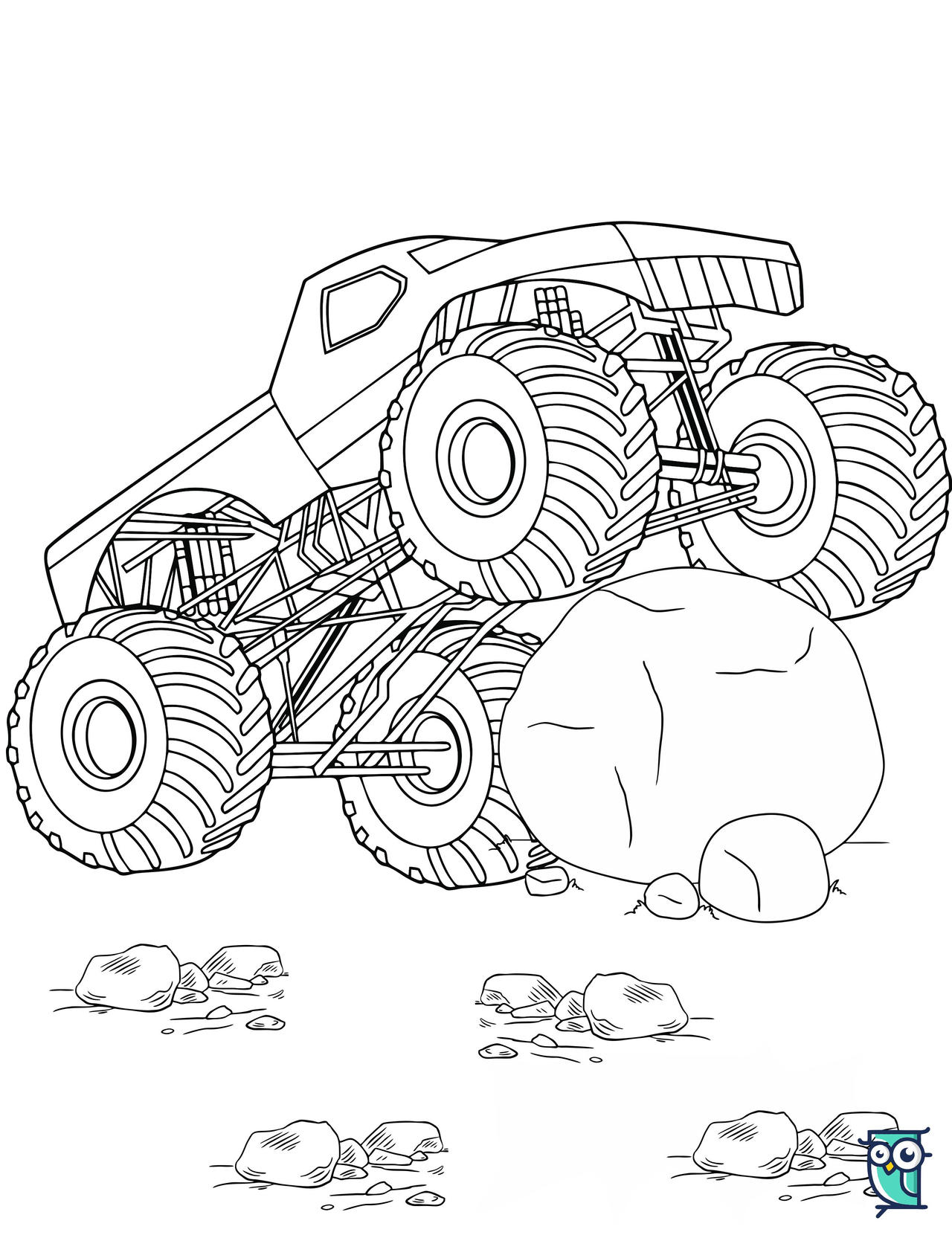 Free monster truck coloring pages by jarodmealer on