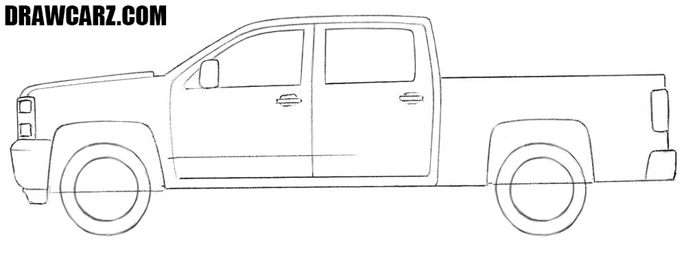 How to draw a chevy truck