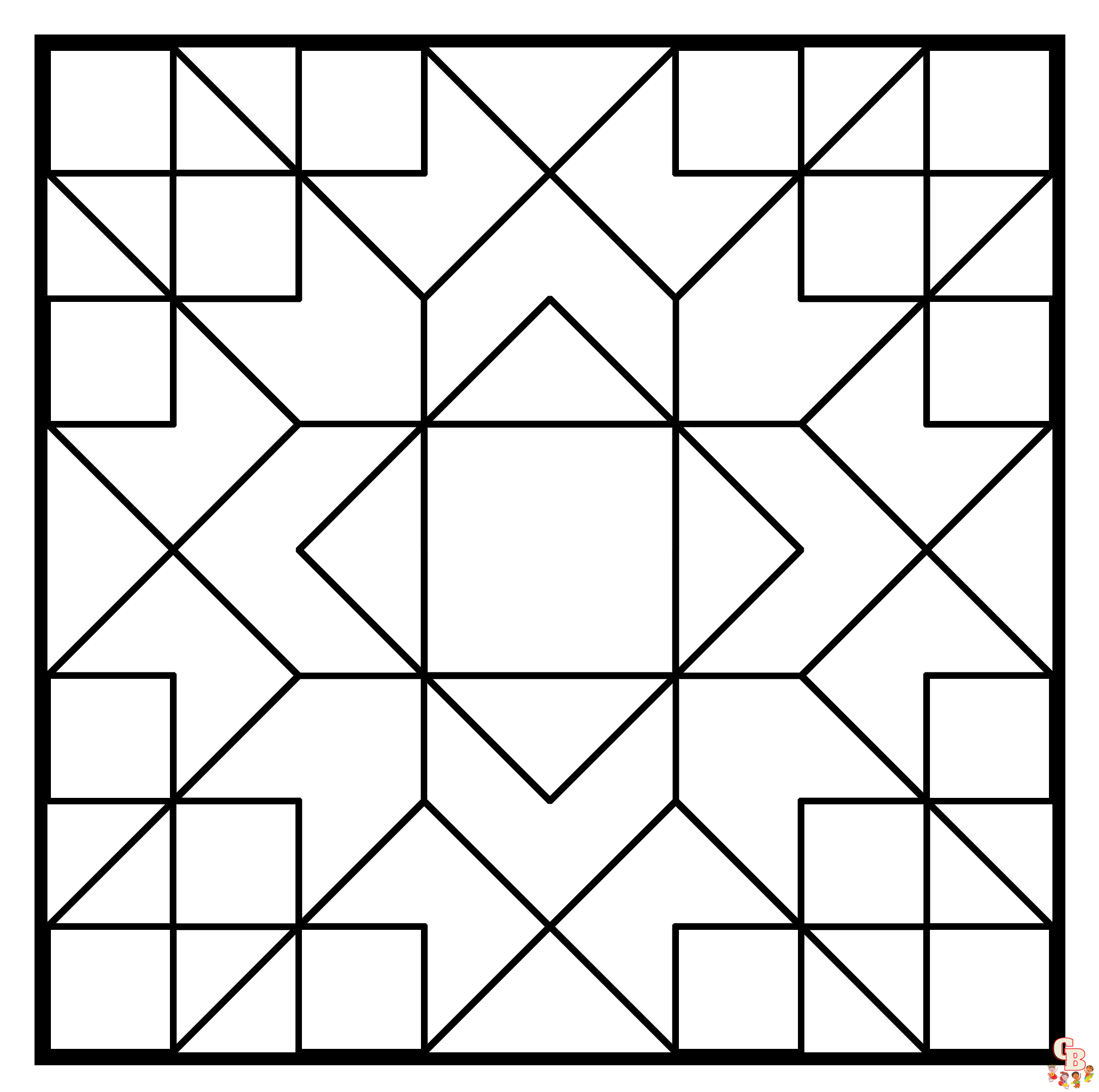 Color your world with square coloring pages