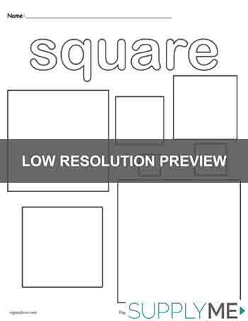 Squares coloring page